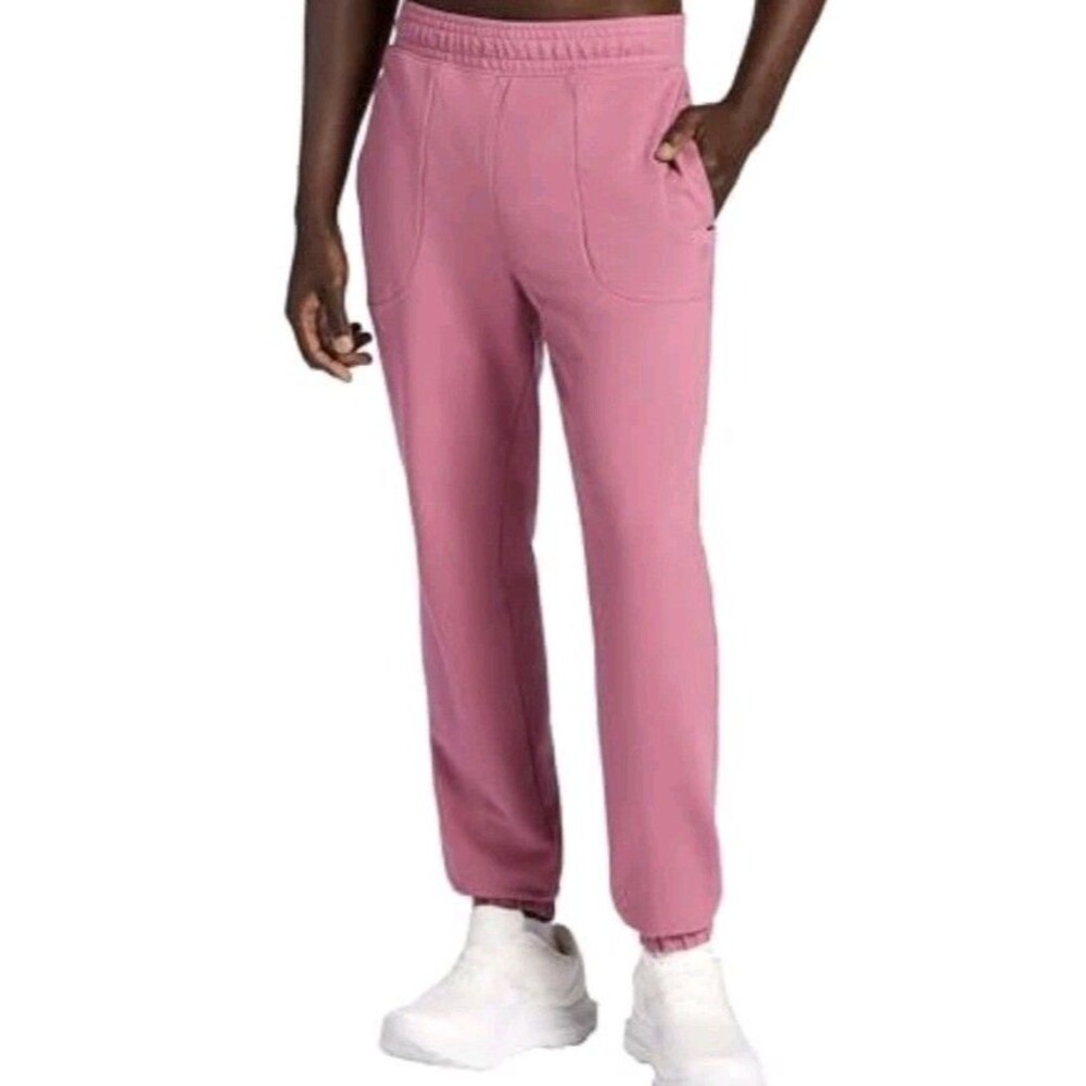 Gaiam Lotus OB Fitness Slim Fit Joggers Gray Heather Men Drawstring Pockets NWT